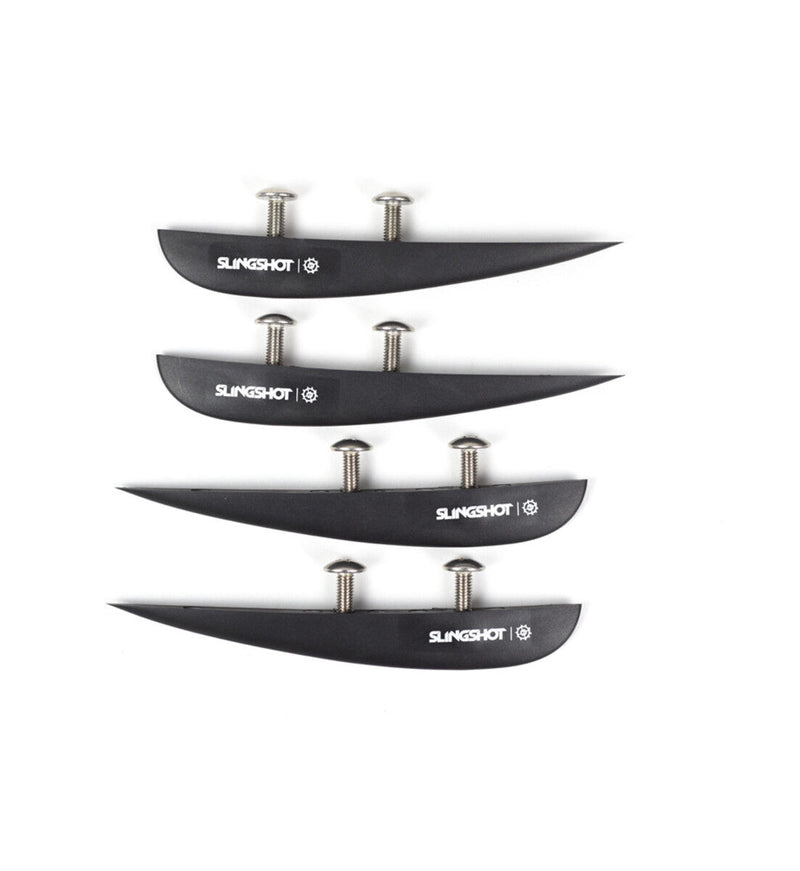 6" WAKE FIN- PACK OF 4, BLACK (4 FINS, 8 M6 X 16MM SCREWS)